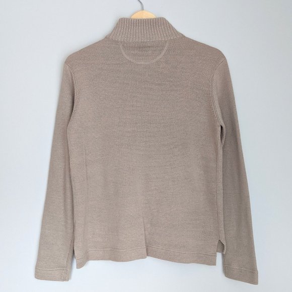 🇮🇹 Armani Jeans 100% Wool 1/4 Zip Sweater Made In Italy - Picture 2 of 10